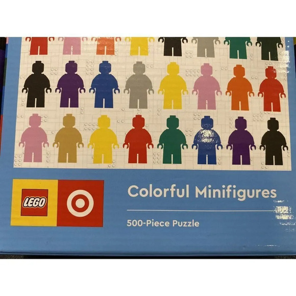 LEGO Collection x Target Colorful Minifigures 500 Piece Puzzle NEW - Picture 3 of 7